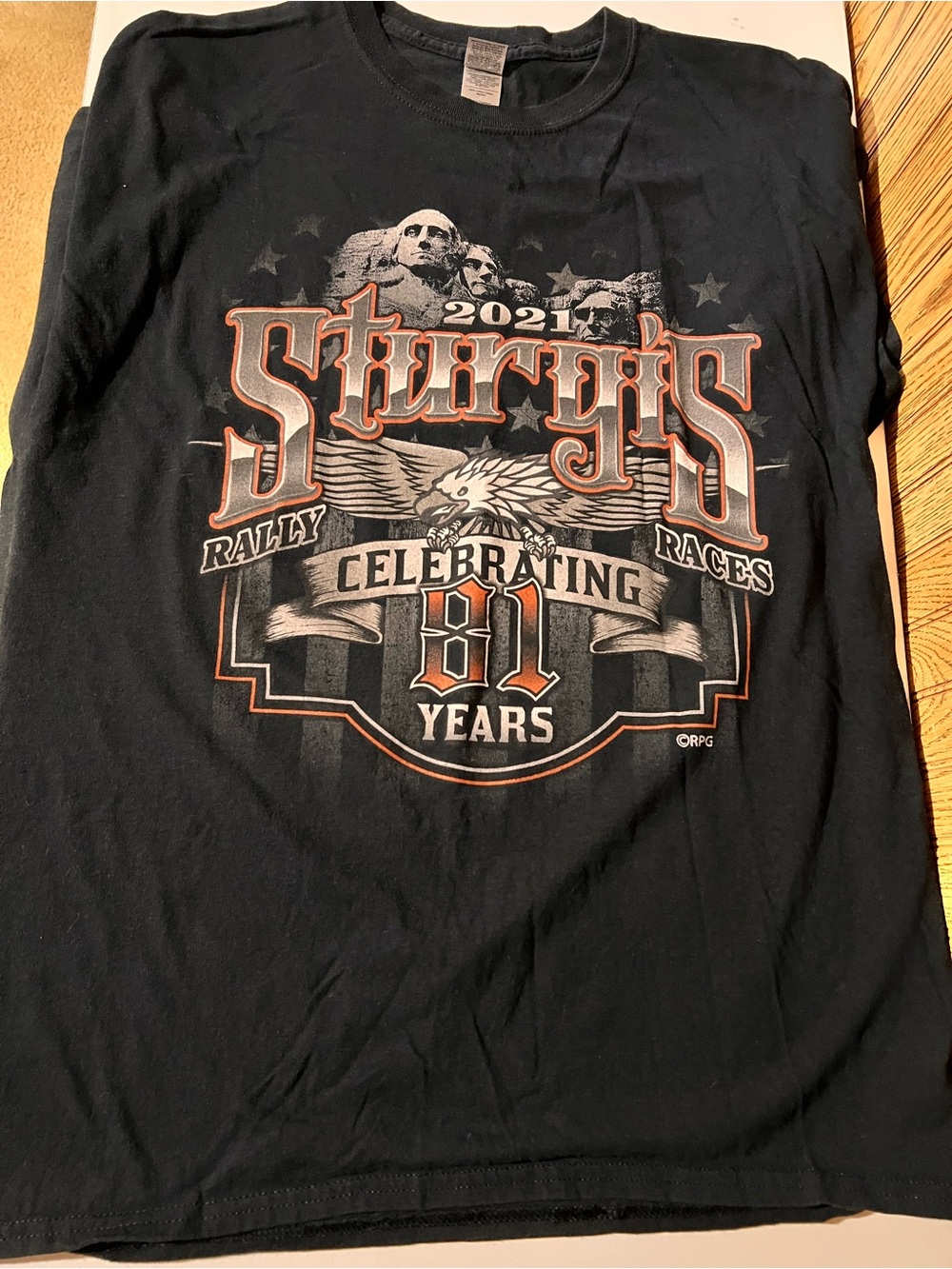 Gildan Black Sturgis 2021 Rally Celebrating 81 Years Graphic Tee